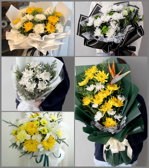 江苏泰州泰兴市滨江镇马甸村白事花束代送
